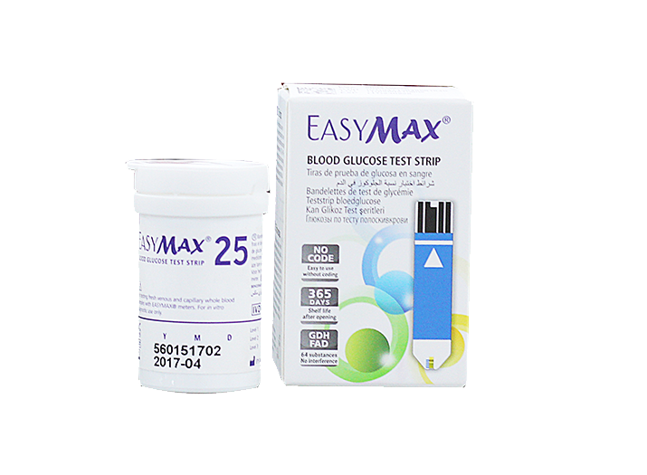 Que thử đường huyết EasyMax Hộp 25 que