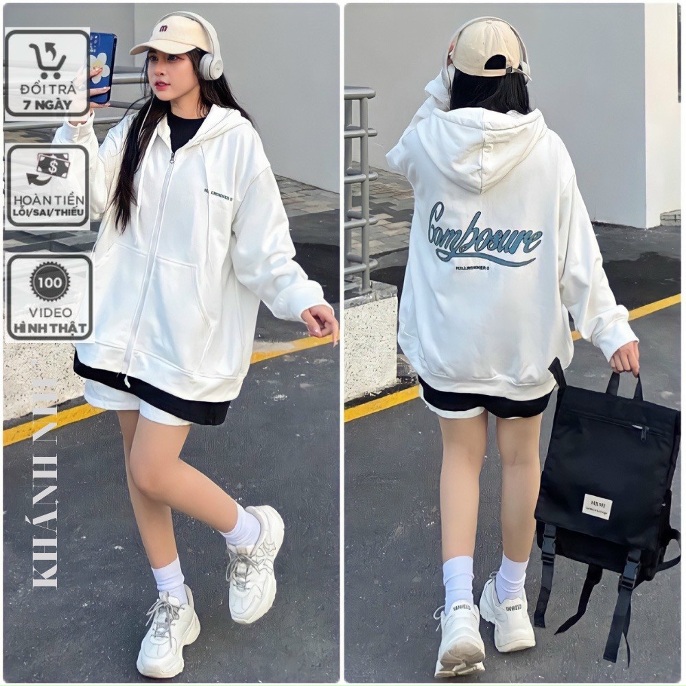 Áo Khoác Nỉ Combosure Có Nón mũ 2 Lớp [FREESHIP] Hoodie Unisex Tay Dài Khóa Kéo Zip Nam Nữ Cặp Đôi