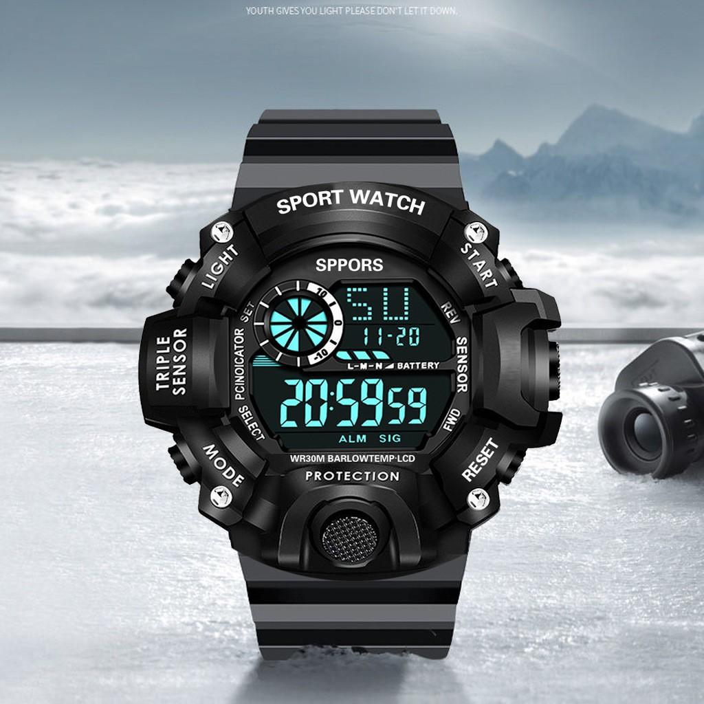 Đồng hồ điện tử nam nữ thể thao full chức năng chống nước tốt mẫu mới s013