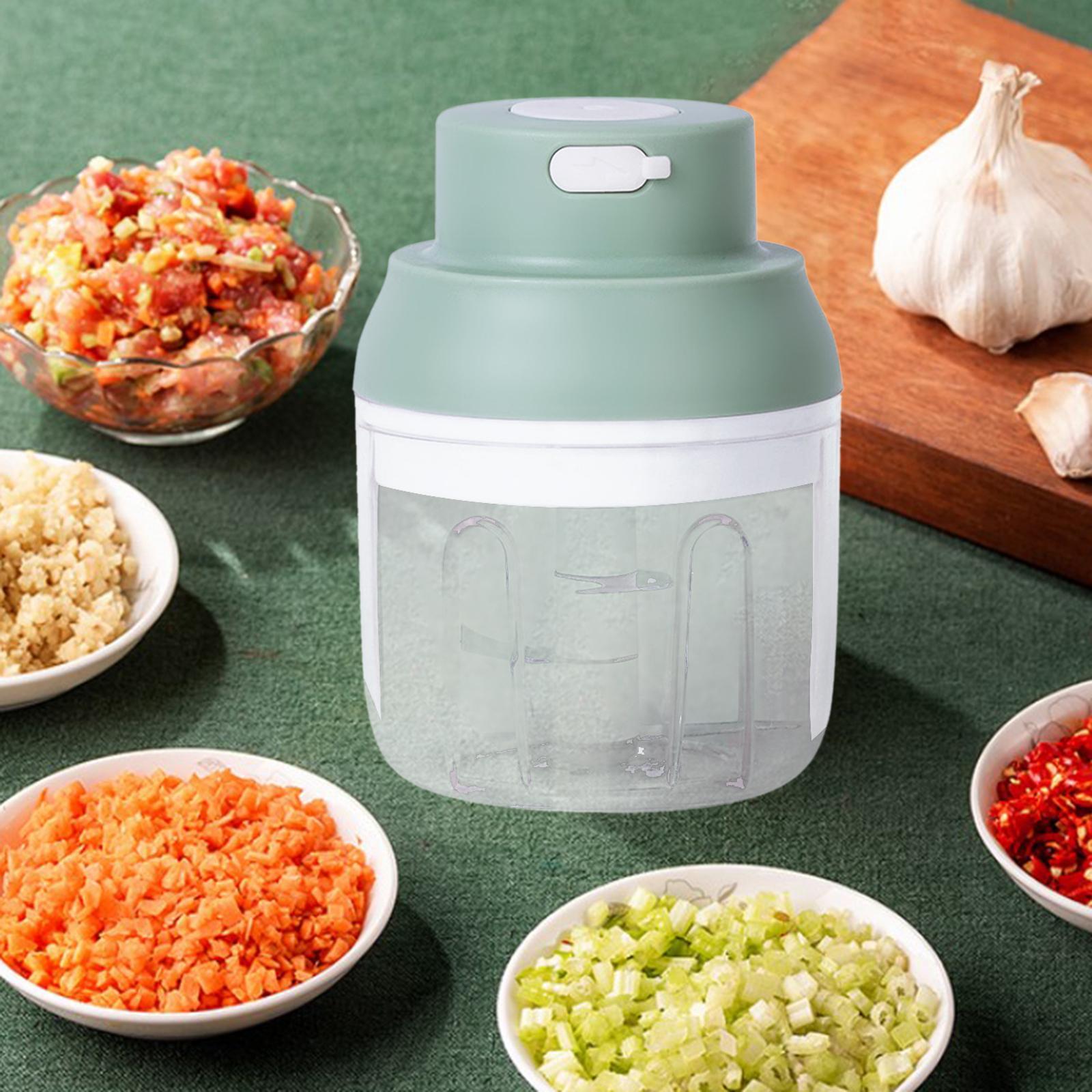 Portable Electric Garlic Chopper Mincer Kitchen Gadgets for Vegetable Fruits