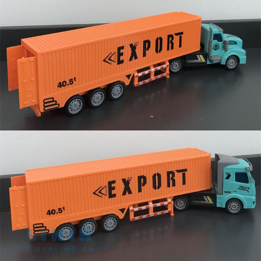 Xe container điều khiển từ xa, xe đồ chơi trẻ em điều khiển từ xa, mô phỏng chi tiết như bản gốc, chất liệu nhựa ABS