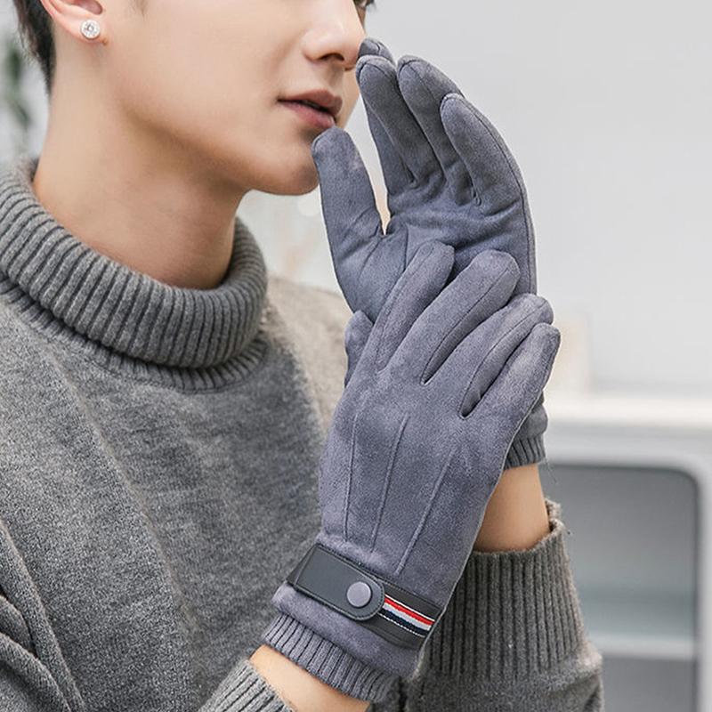 Găng tay ngón tay quân sự chia ấm Ngoài trời Khóa lái xe dày Trượt tuyết Nam Găng tay màn hình cảm ứng