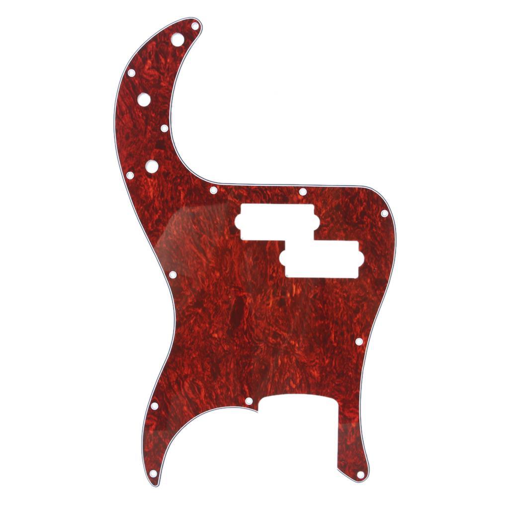 Red Tortoise Shell Pickguard 3 Ply For Bass PB
