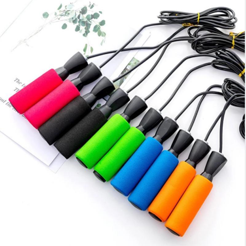 Thể thao nhảy lực tập thể thao đào tạo bằng nhựa nhảy dây tay cầm tay cầm dây thừng PVC Màu sắc: Đen: Đen