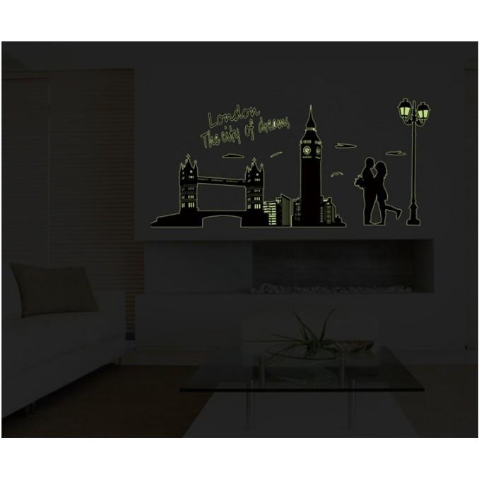 Decal trang trí Thành Phố LONDON- Dạ Quang