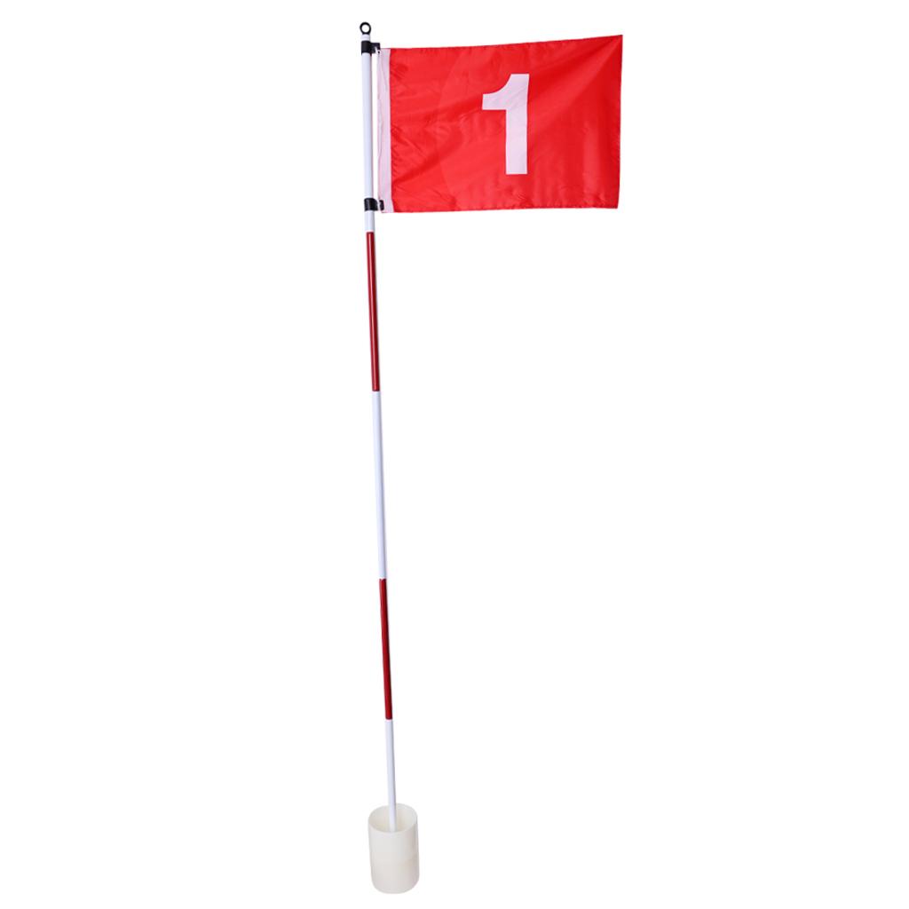 Backyard Practice Golf Hole Cup Flag Stick Pole, Golf Putting Green Flagstick, Perfect Gift for Golfers