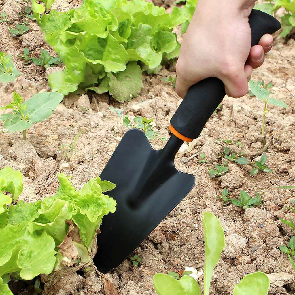 Xẻng Làm Vườn/ Xúc Đất/ Nhổ Cổ-Cán Cao Su, Gọn Nhẹ Tiện Dụng