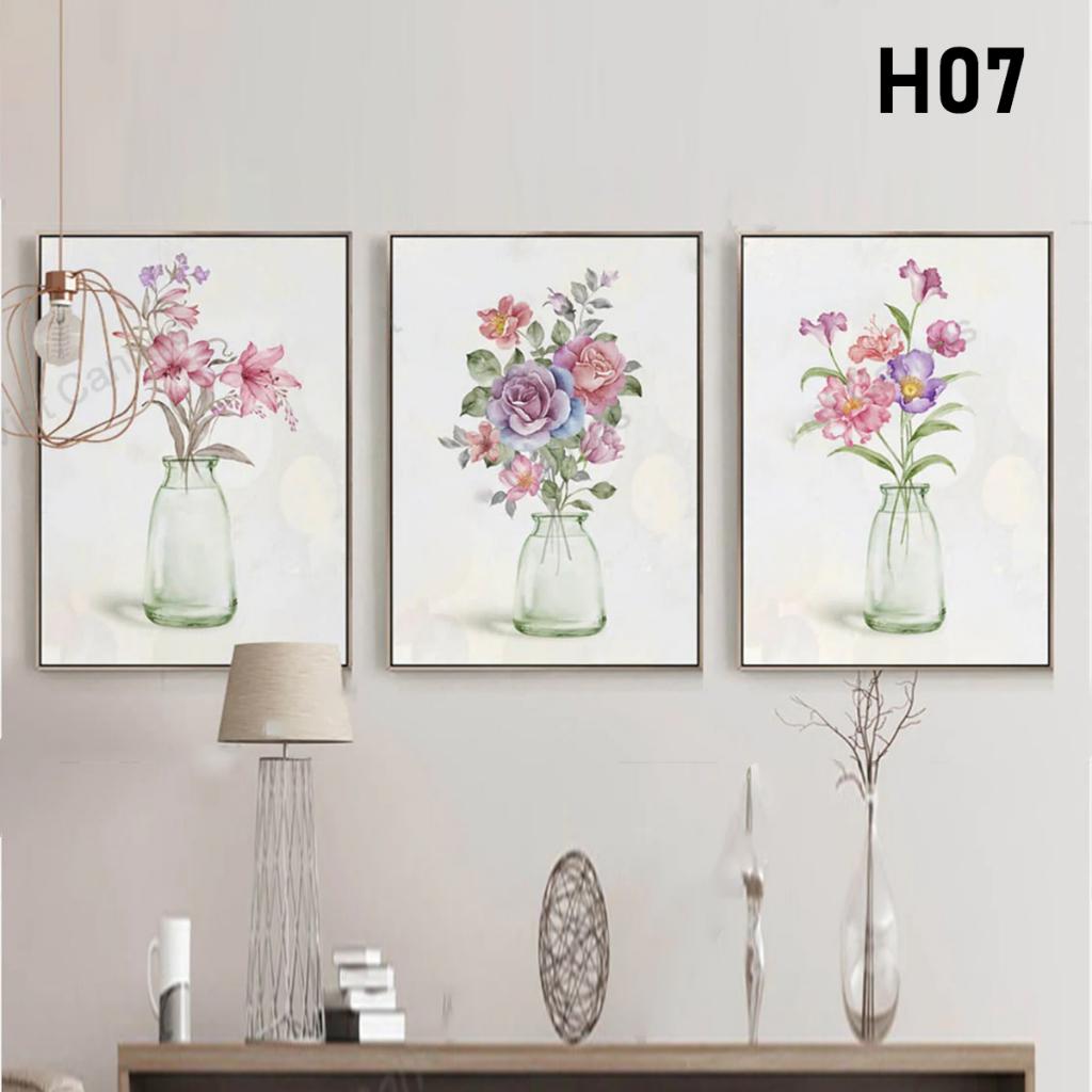 Set tranh treo tường, tranh dán tường phong cách hiện đại, tranh trang trí, canvas, HALO Decor