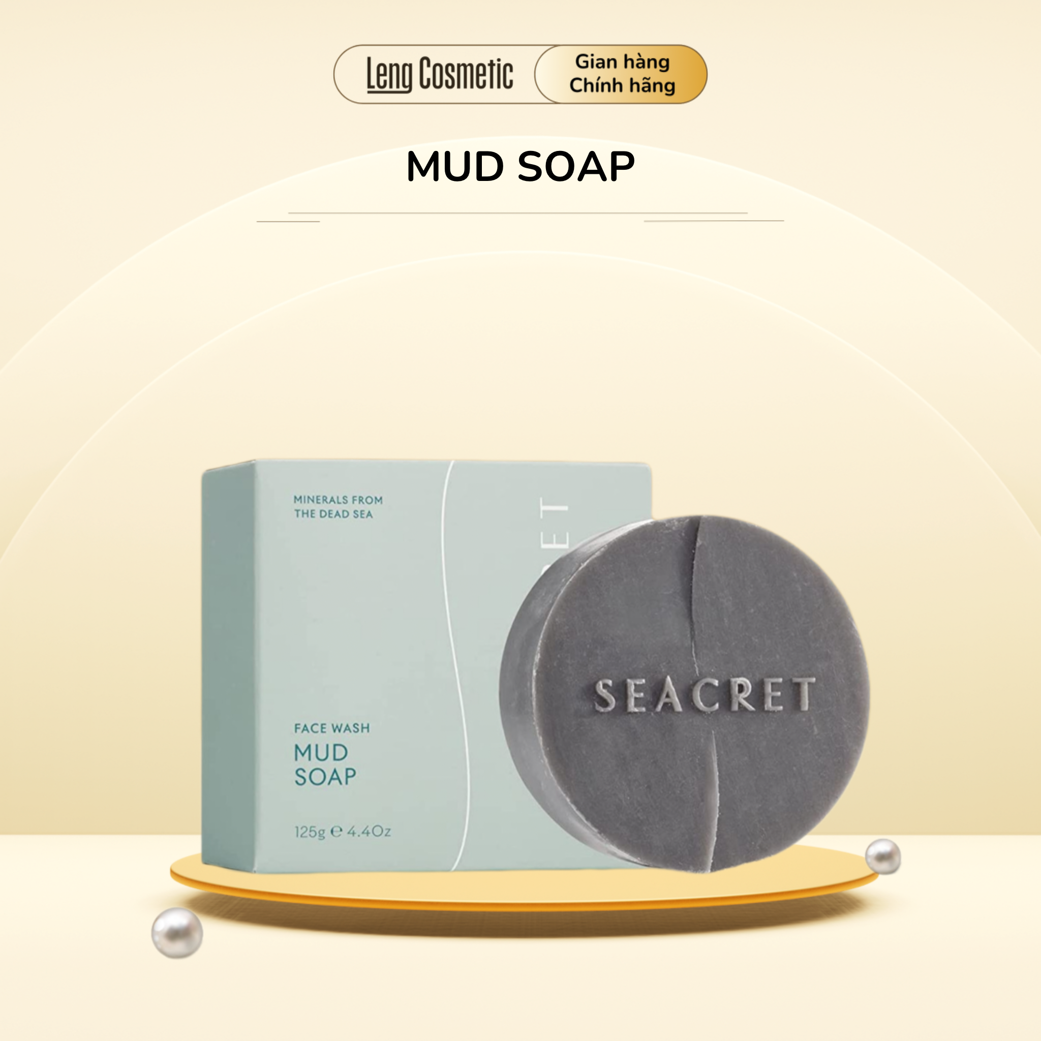 XÀ PHÒNG BÙN KHOÁNG và MUỐI BIỂN CHẾT - MUD SOAP BÙN ĐEN SEACRET