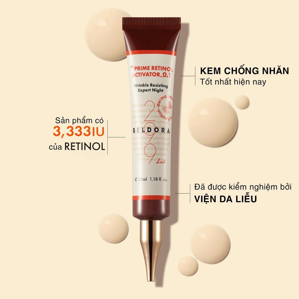 Kem Dưỡng Retinol Trẻ Hóa Da, Ngăn Ngừa Nếp Nhăn Cho Da Nhạy Cảm Beldora 299 Prime Retinol 0.1 35ml