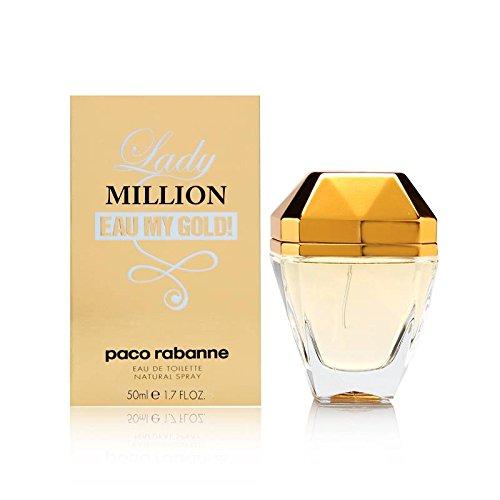 Lady Million Eau My Gold ! by Paco Rabanne 1.7 oz Eau de Toilette Spray