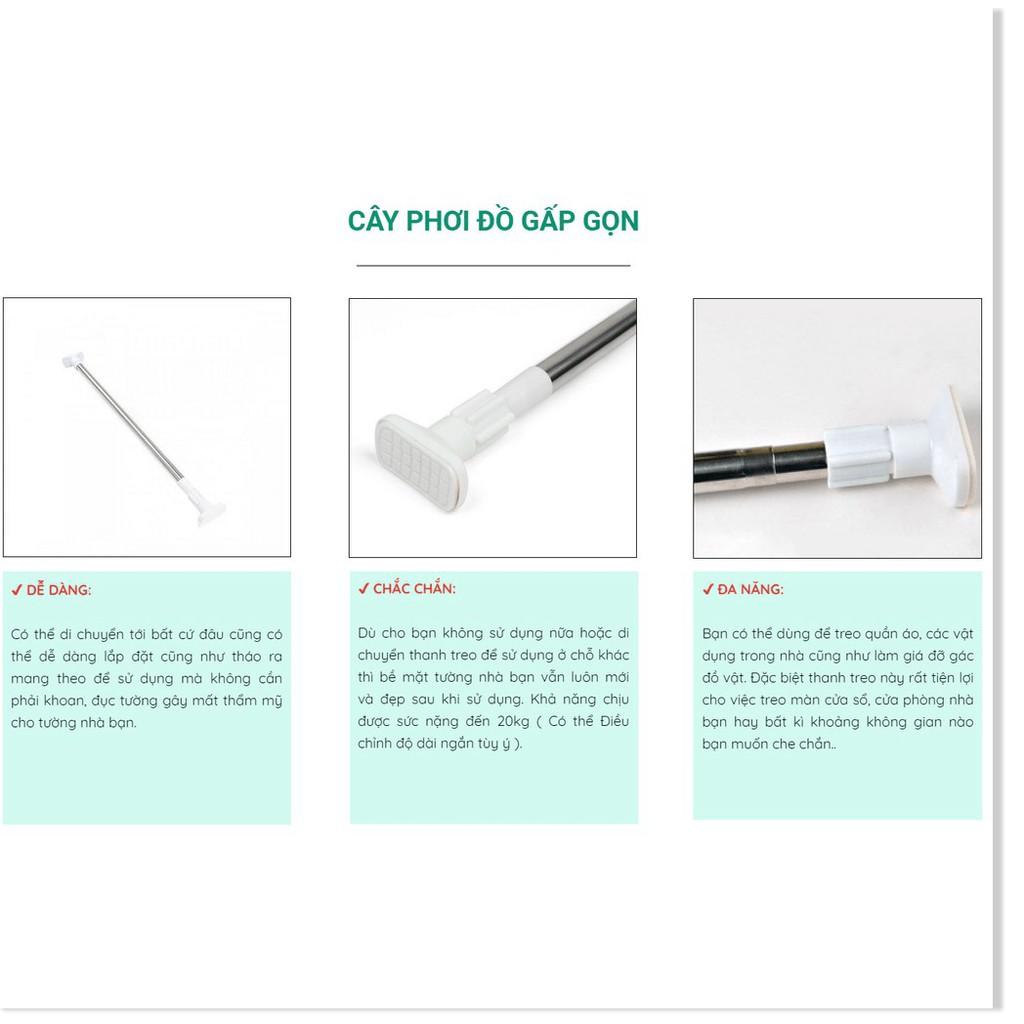 CÂY PHƠI ĐỒ GẤP GỌN 70-120cm Ø2,2cm