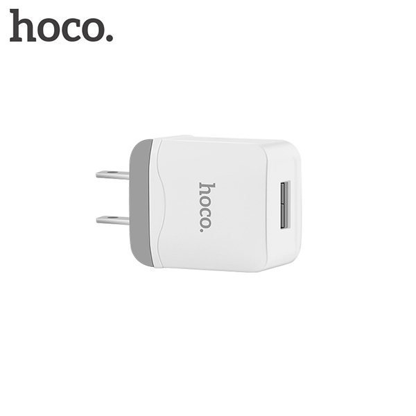 Củ sạc điện thoại 1 cổng USB HoCo C22 (Trắng) - Hàng chính hãng