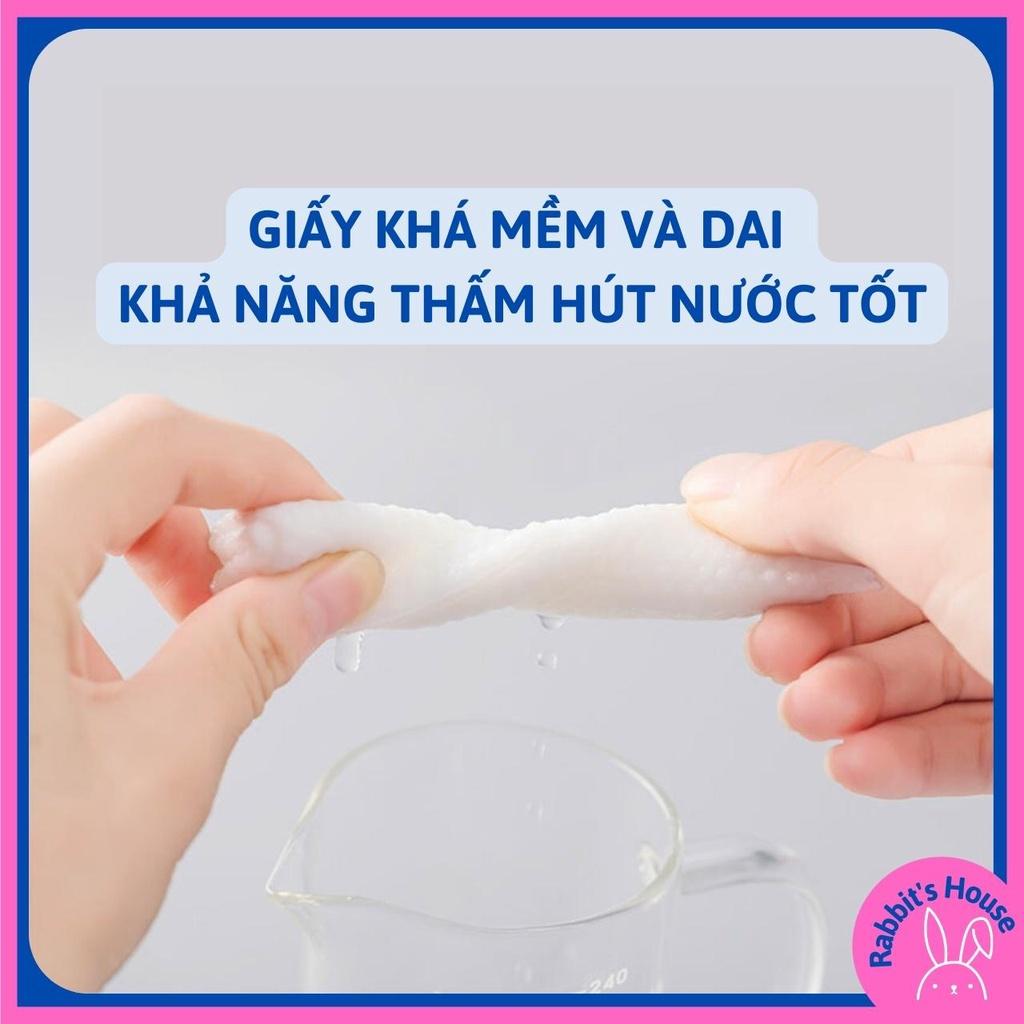 KHĂN GIẤY LAU MẶT COTTON DÙNG 1 LẦN, KHĂN MẶT KHÔ SIÊU MỀM MỊN