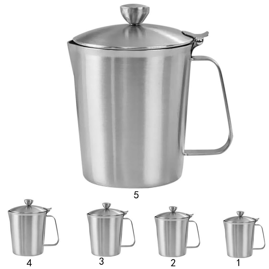 Stainless Steel Creative Coffee Tea Mug Cup with Lid and Graduation 500ml