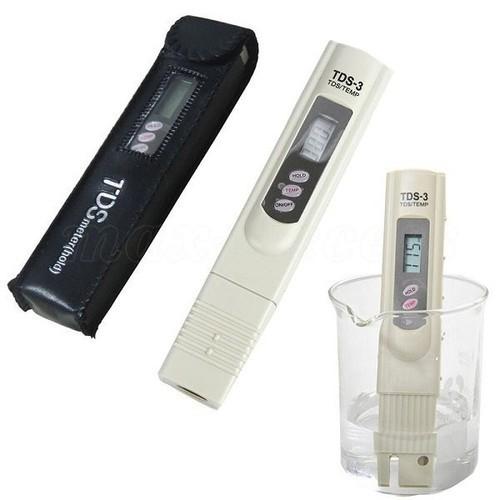 Bút TDS thử hàm lượng chất rắn hòa tan trong nước,đo dung dịch trồng rau thủy canh TDS-3 meter có bao da