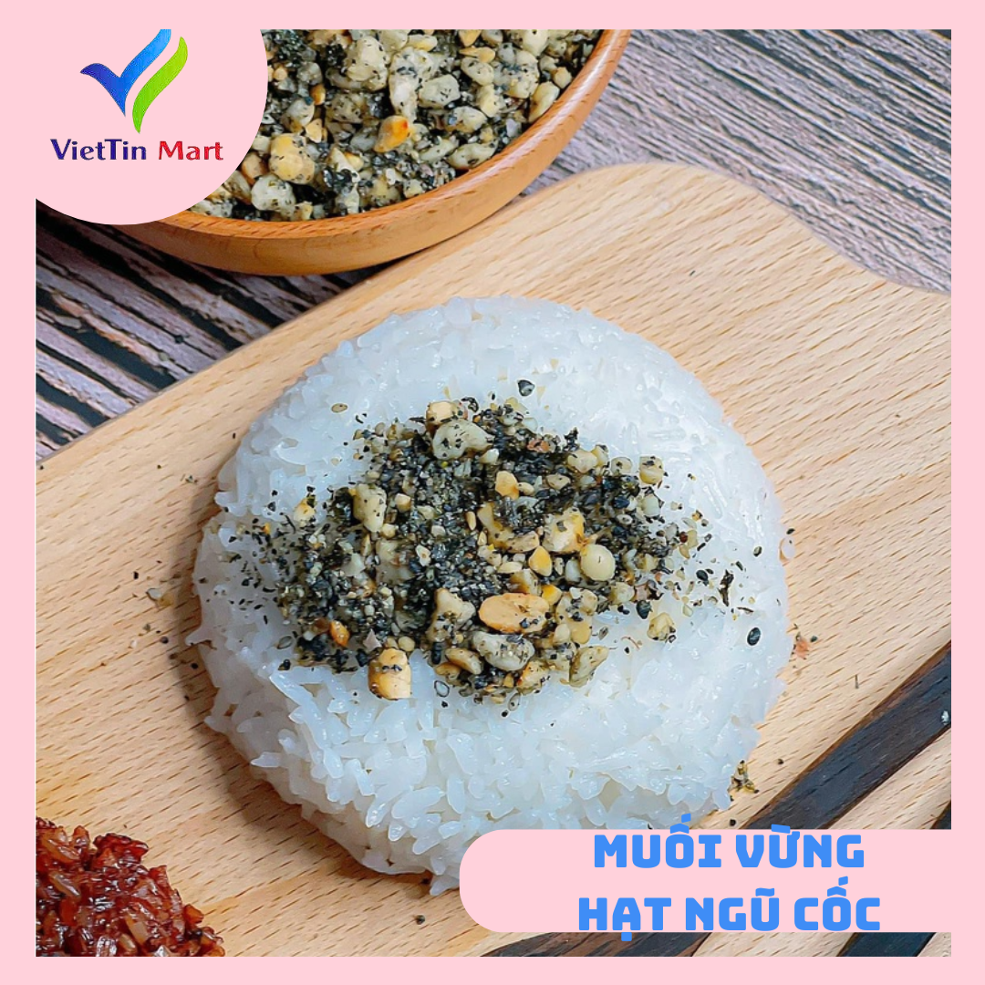 Muối Vừng Hạt Ngũ Cốc Dinh Dưỡng Hũ 500g VietTin Mart