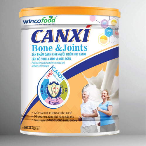 Sữa bột Wincofood Canxi Bone & Joints 800g : Bổ sung Canxi - Collagen và đường ăn kiêng tốt cho cơ xương khớp, chống lão hóa và ngừa tiểu đường.