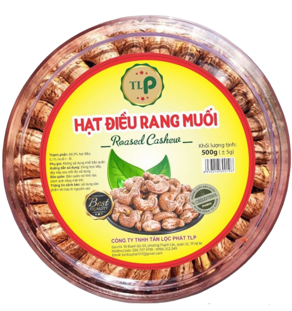 1KG - COMBO 2 HỘP HẠT ĐIỀU RANG MUỐI LOẠI TO ĐỀU ĐẸP TLP