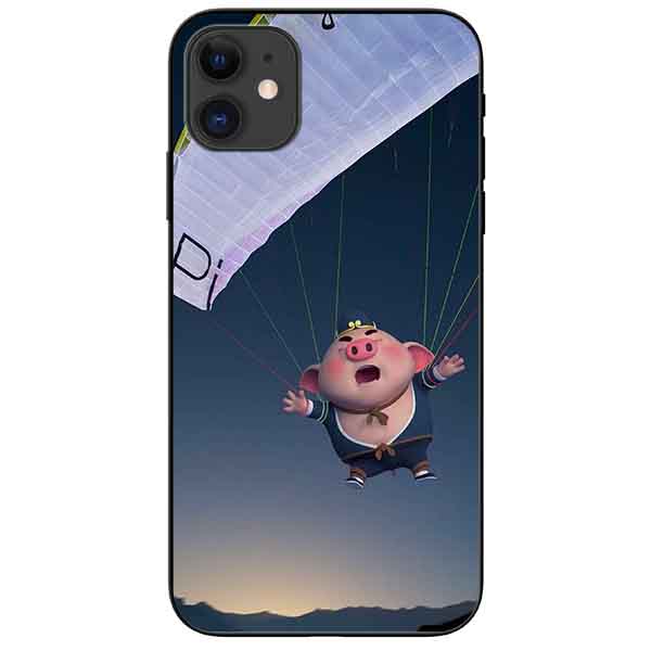 Ốp lưng in cho Iphone 11 Mẫu Heo Bay