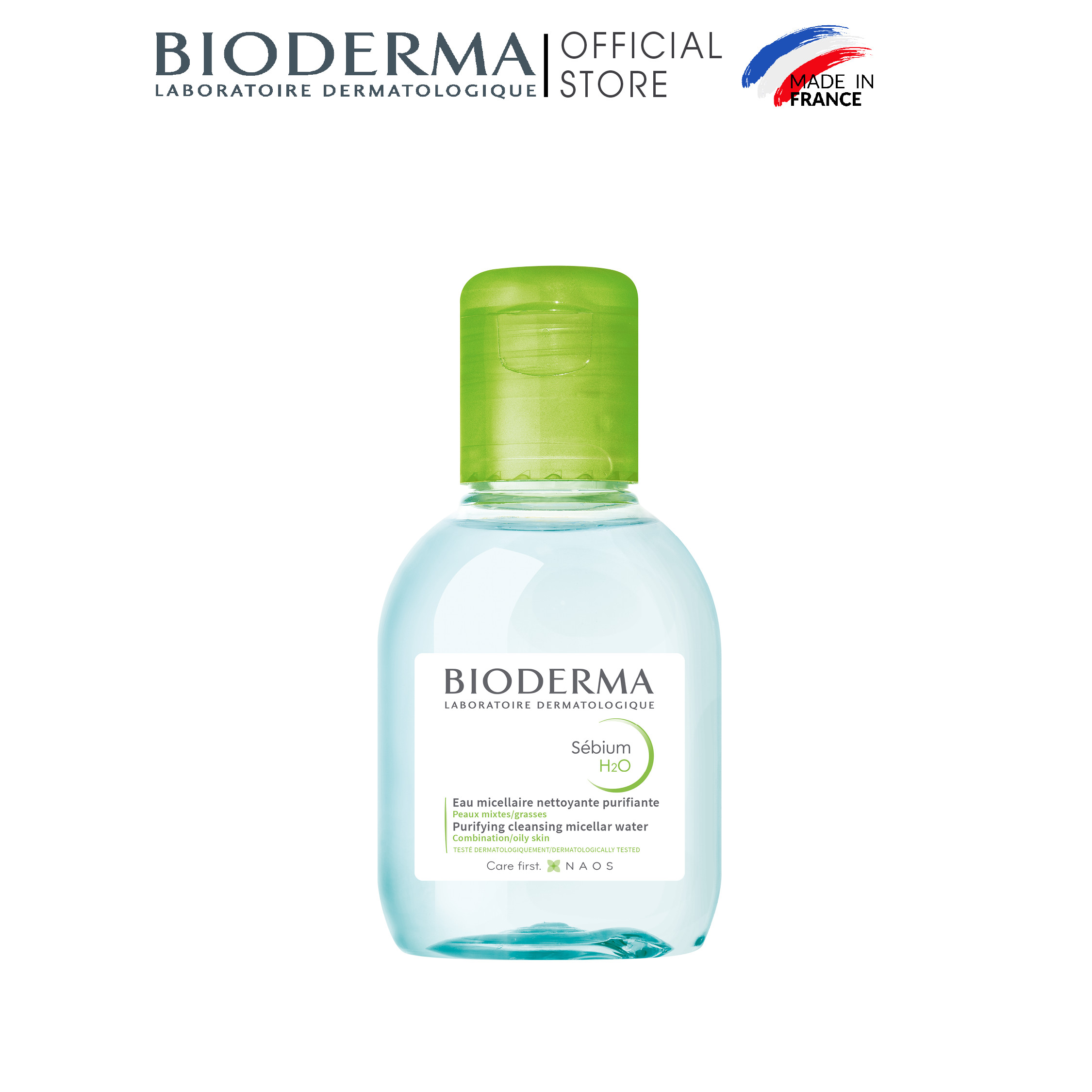 Bộ đôi kem chống nắng dành cho da dầu, da mụn Bioderma Photoderm AKN Mat SPF30 40ml và tẩy trang Sebium H2O 100ml