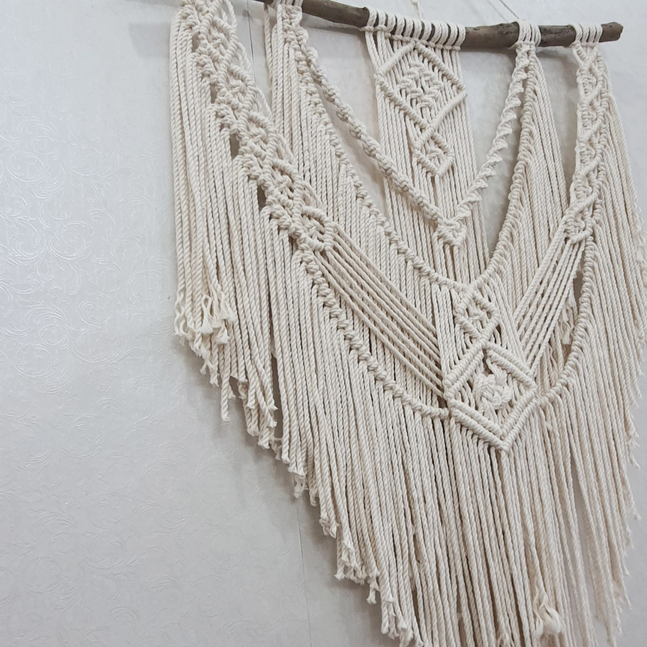 Macrame Trang Trí Tường Kích Thớc 70x100cm