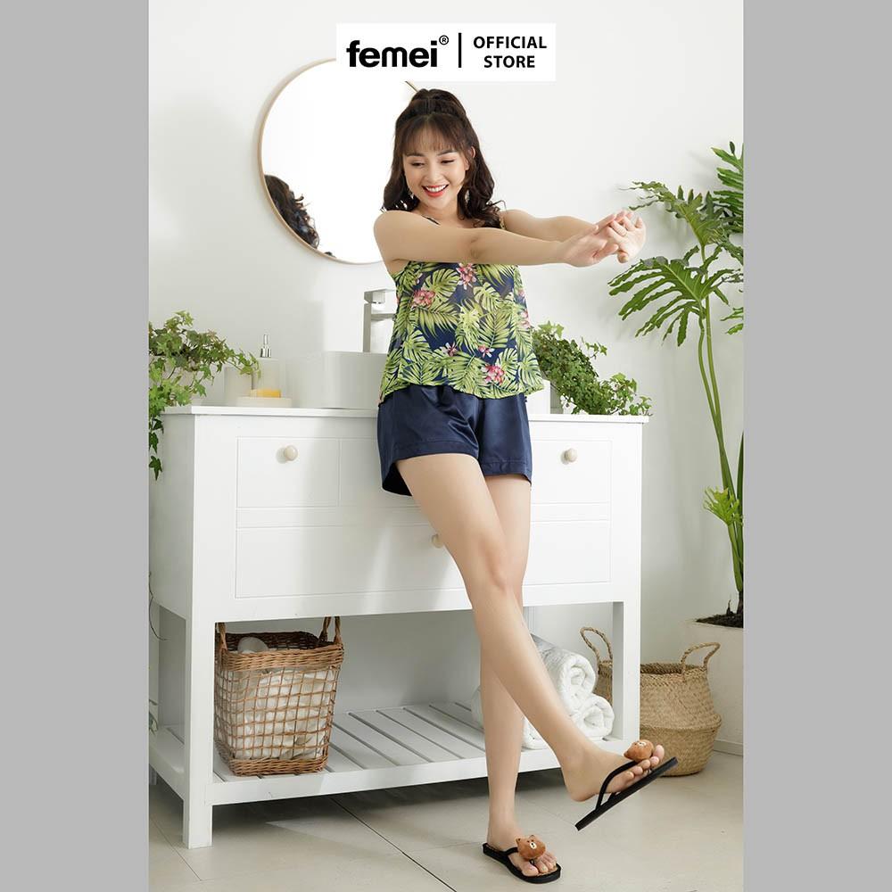 FEMEI - Set bộ áo 2 dây quần short GAVY FEM011