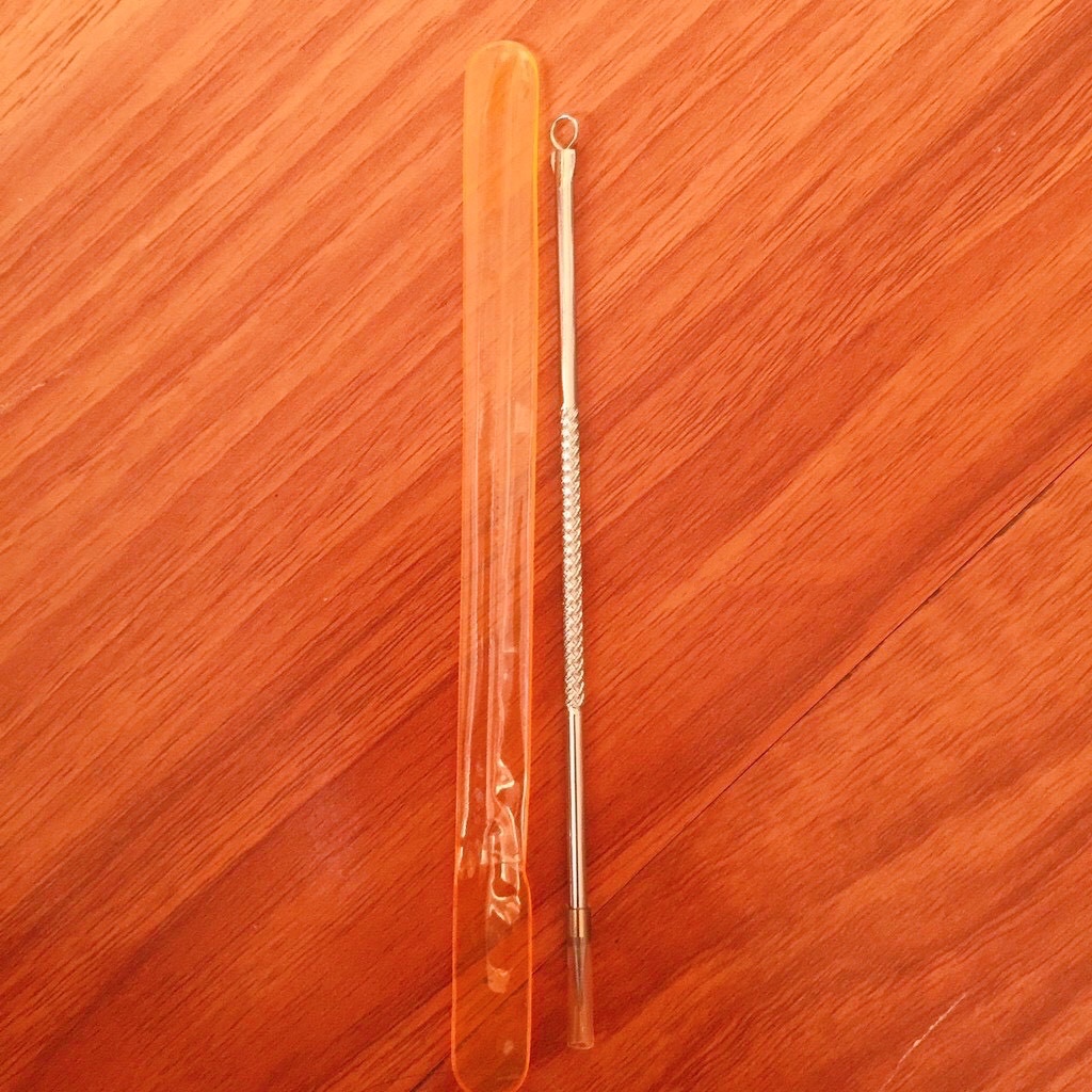 Cây Nặn Mụn 2 Đầu, Que Nặn Mụn Cao Cấp Inox Hàng Chuẩn Loại 1 Dài 12cm