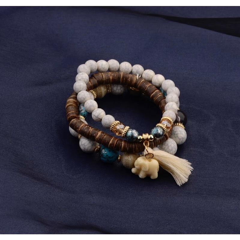 Set vòng tay boho hình con voi - Vòng tay du mục - Arora boutique