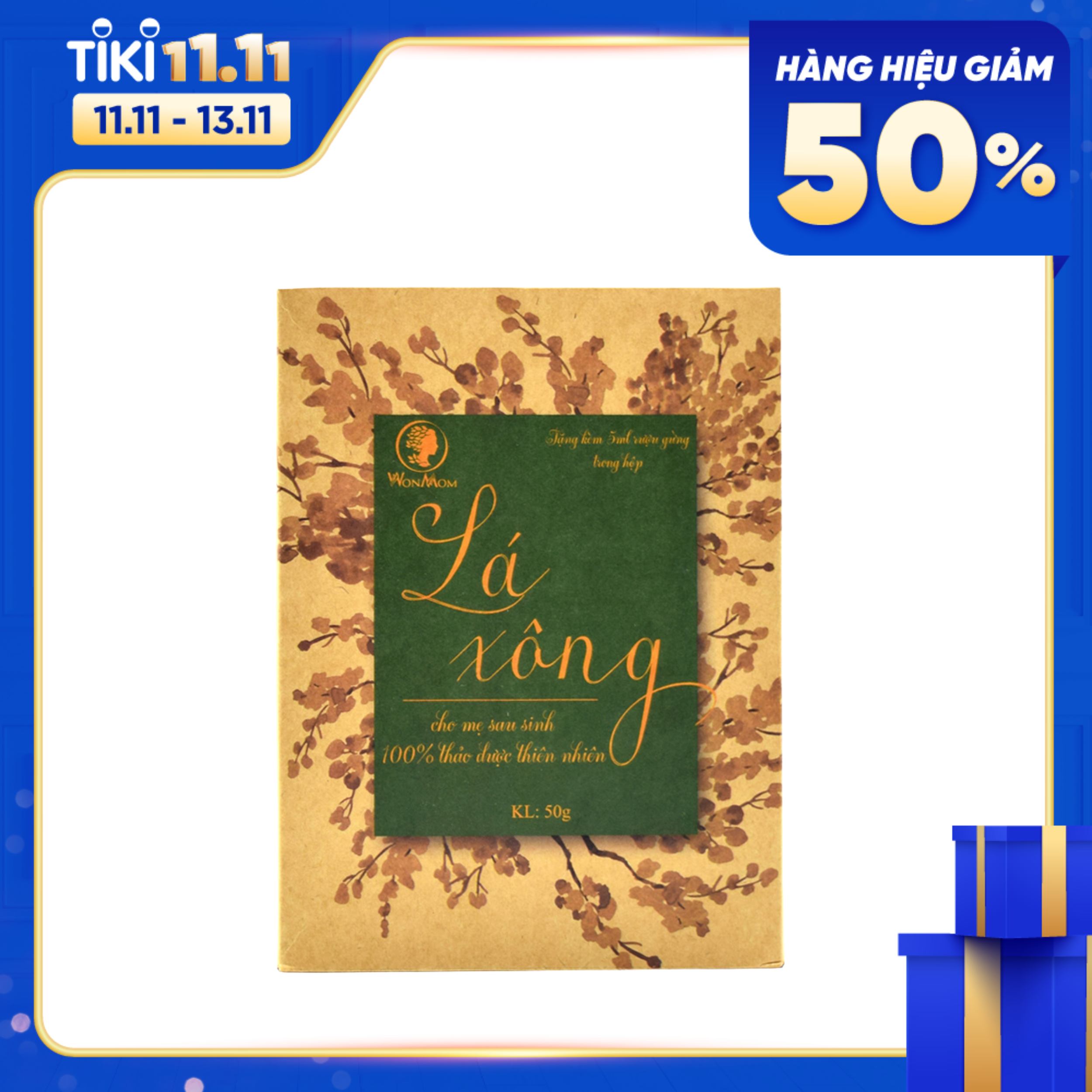 Combo 10 Gói Lá Xông Tắm Toàn Thân Thảo Dược 10 Lần Dùng Cho Mẹ Sau Sinh Wonmom Gói 50Gr Giúp Xông Hơi Thải Độc - Hồi Phục Sức Khỏe - Tránh Trầm Cảm Sau Sinh