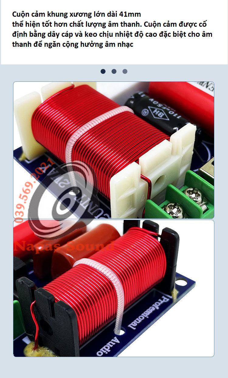 BỘ 2 MẠCH PHÂN TẦN 2 LOA ĐA NĂNG CHỈNH ĐƯỢC BASS VÀ TRÉP WEAH204 - PHÂN TẦN 2 ĐƯỜNG TIẾNG