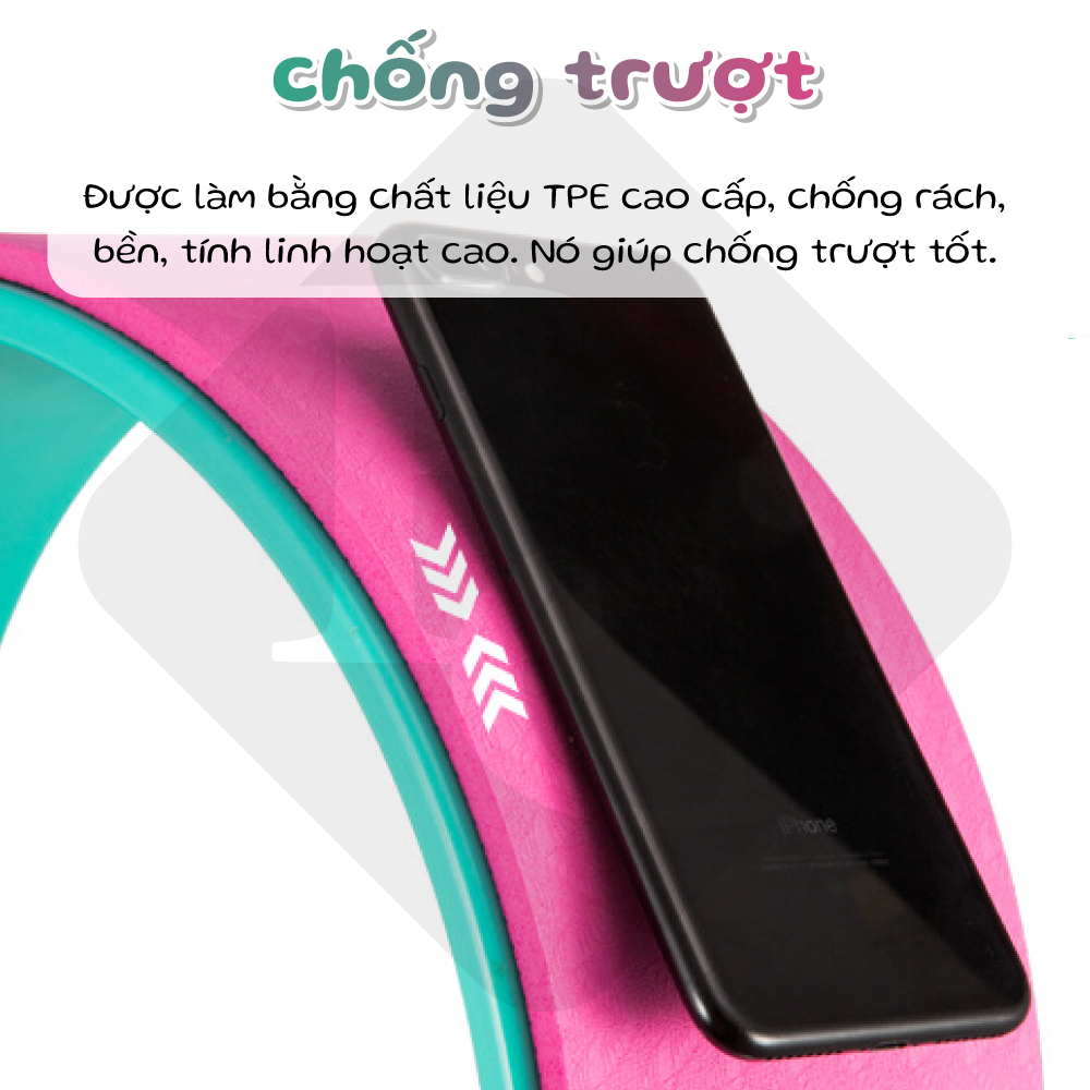BG Vòng Tập Yoga, Vòng Yoga Pilates Nhựa ABS 33cm Tập Lưng Cao Cấp Chính Hãng Yoga Wheel