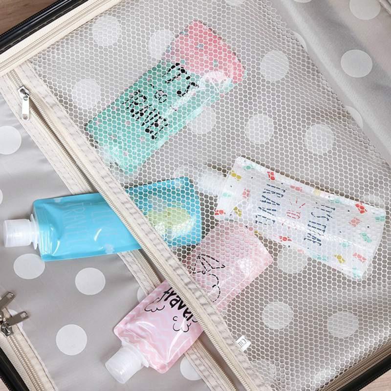 Túi đựng lotion in họa tiết hoạt hình dễ thương dành cho đi du lịch