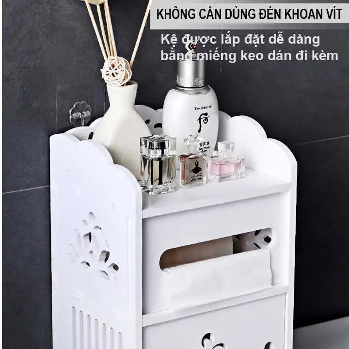 Hộp đựng giấy vệ sinh không thấm nước 2 tầng HD00001 Hộp đựng giấy vệ sinh không thấm nước 2 tầng HD00001 - JL