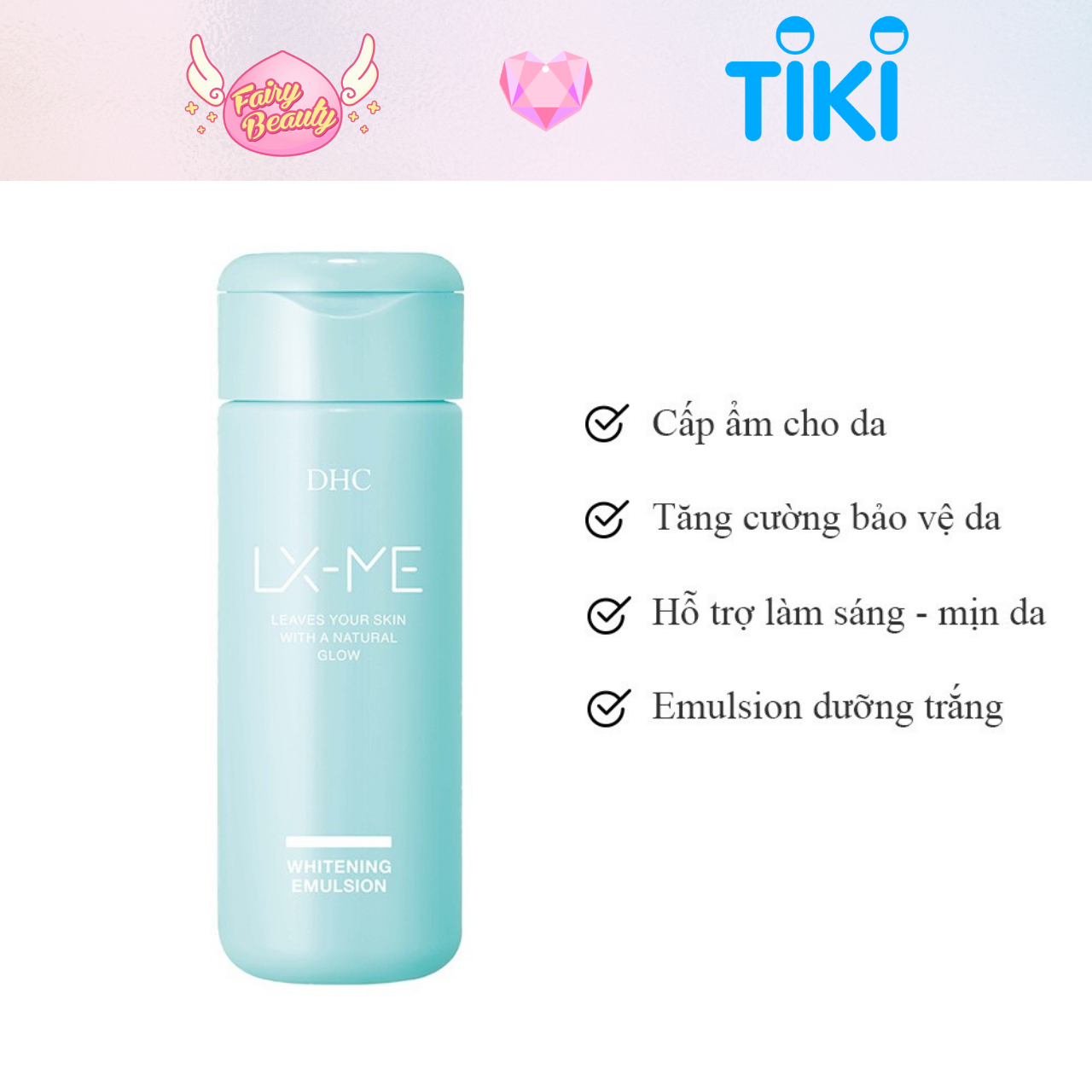 [DHC] Sữa Dưỡng Ẩm Giúp Làm Trắng Sáng Và Mềm Mịn Làn Da Tối Ưu LX-ME Whitening Emulsion 150ml