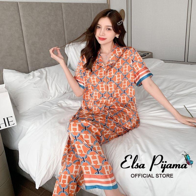 Đồ Bộ Pijama Lụa Đồ Mặc Nhà️ Bộ Ngủ Cao Cấp Mát Mềm Mịn - ELSA