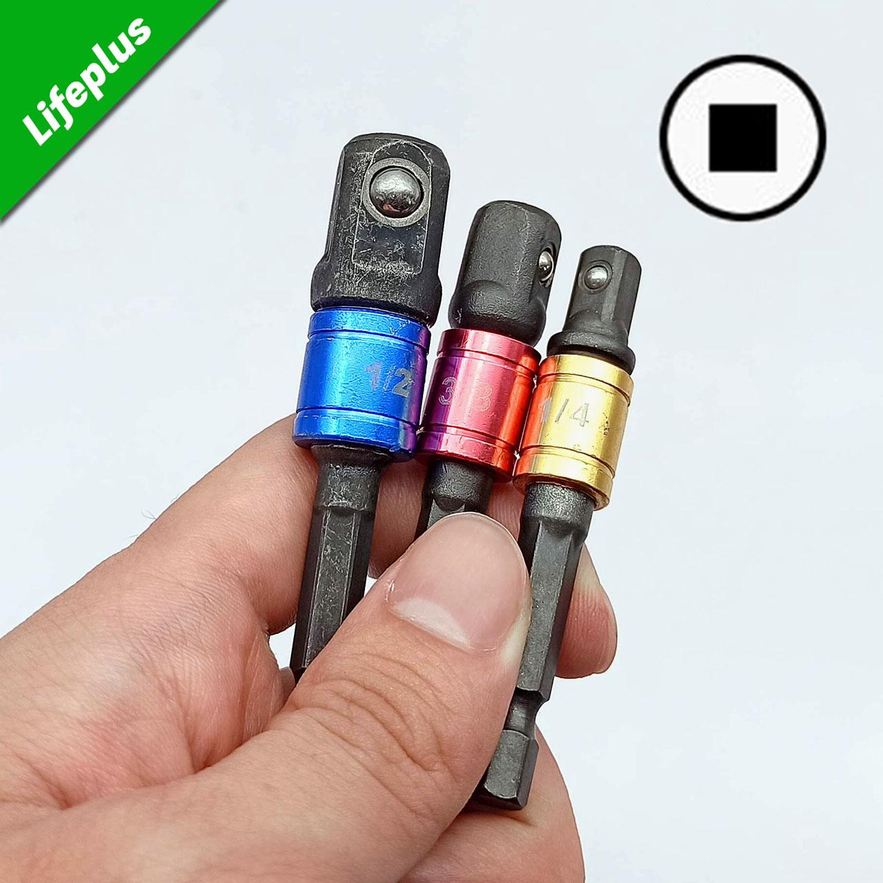 Bộ 3 đầu chuyển vặn khẩu cho máy khoan