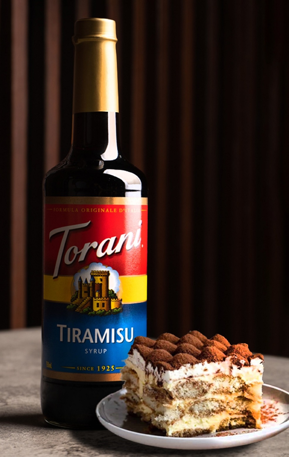 Siro Pha Chế Vị Bánh Tiramisu Torani Classic Tiramisu Syrup 750ml Mỹ - Hàng Chính Hãng