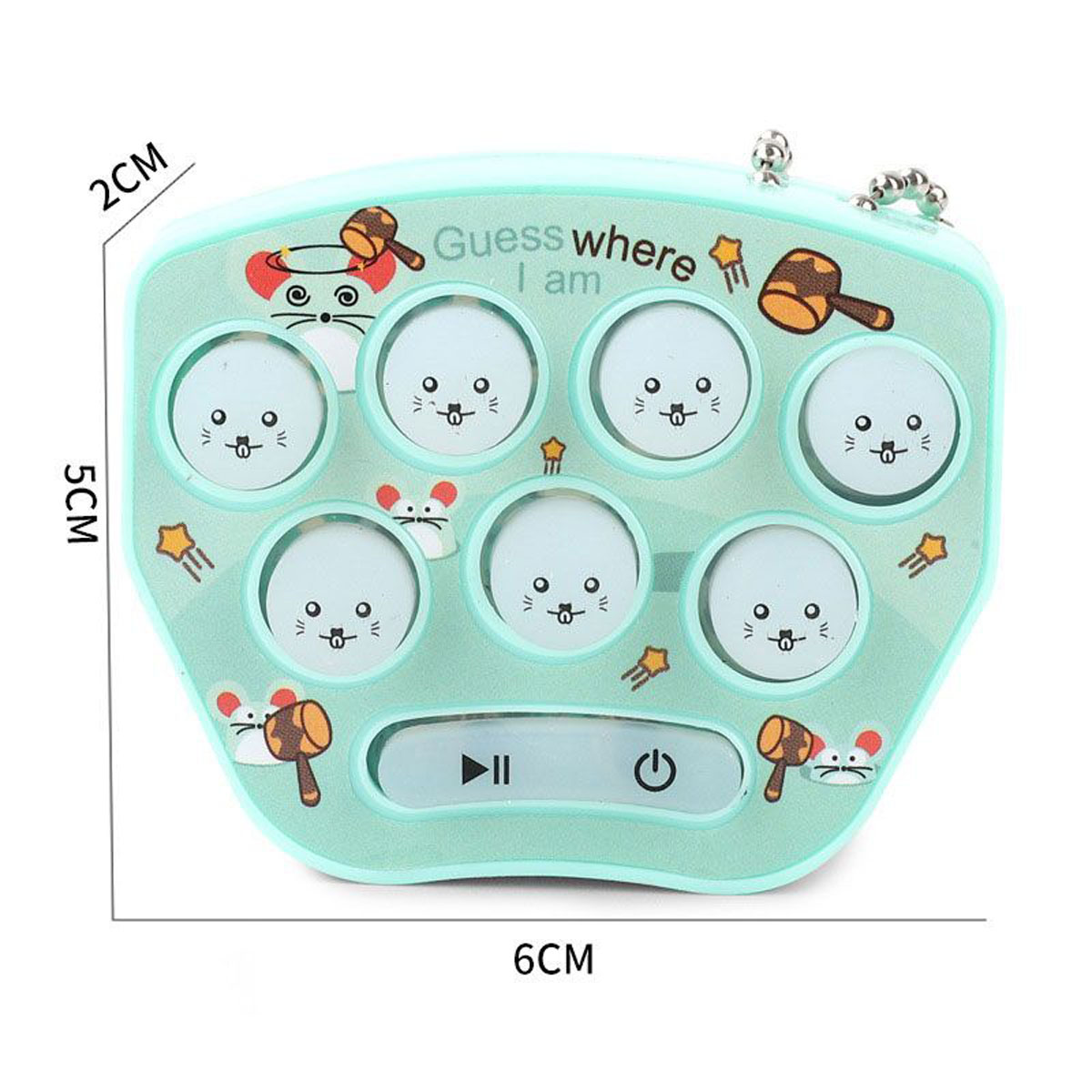 MÓC KHÓA ĐẬP CHUỘT (WHAC A MOLE/ HAMSTER KEYCHAIN) | CHỌN MẪU NGẪU NHIÊN