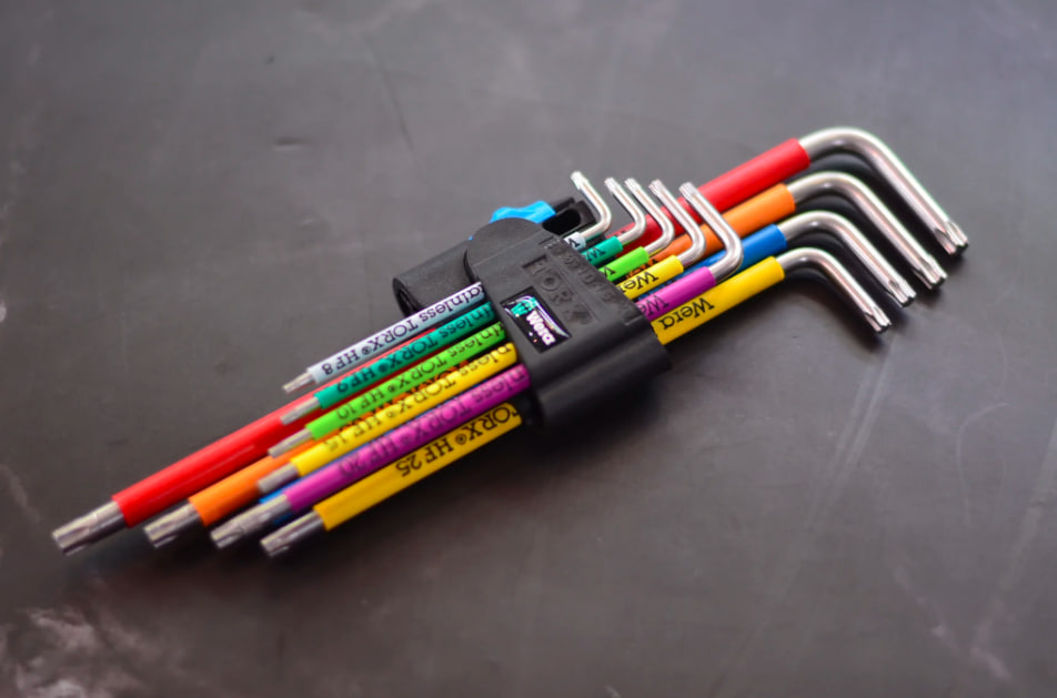 BỘ HOA THỊ THÉP KHÔNG RỈ WERA 3967/9 TX SXL MULTICOLOUR HF STAINLESS 1 05022689001