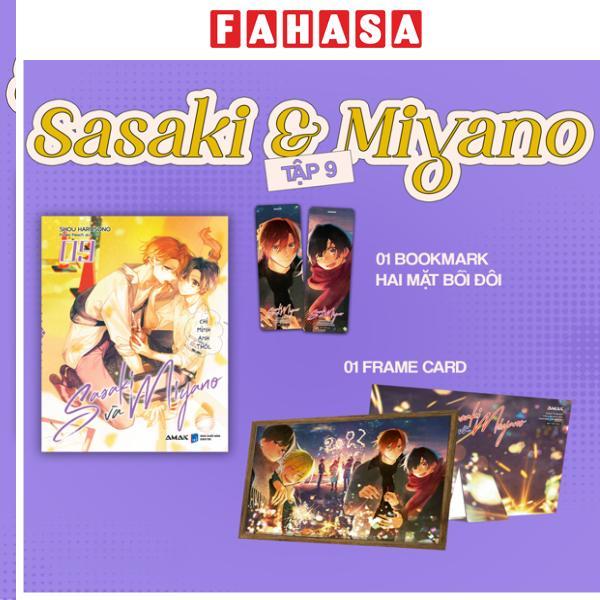 Sách - Sasaki Và Miyano - Tập 9 - Tặng Kèm Bookmark Hai Mặt Bồi Đôi + Frame Card Kèm Chân Đế Dựng Tiện Lợi - ảnh 2