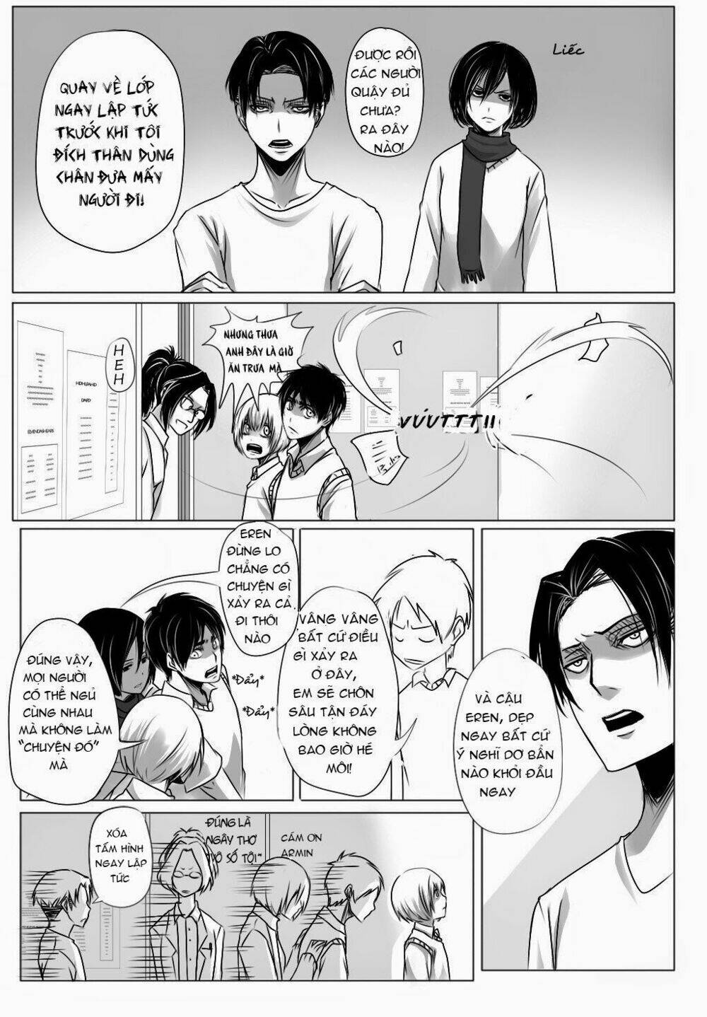 đại chiến titan - doujinshi về cuộc tình tay 4 chapter 5 5