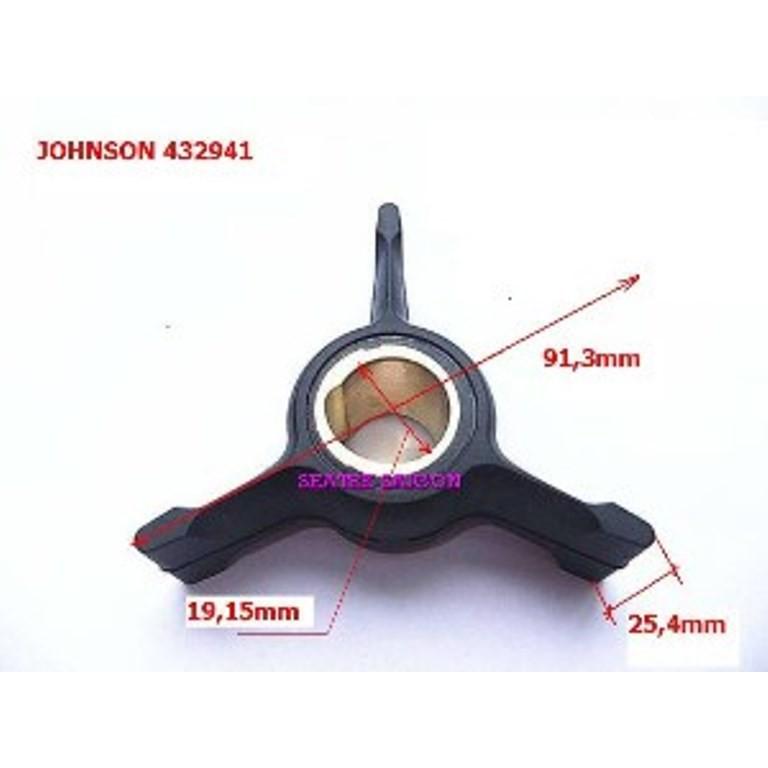Cánh quạt Đài Loan bơm nước làm mát cano Johnson Evinrude 35 40 48 50 HP, 432941