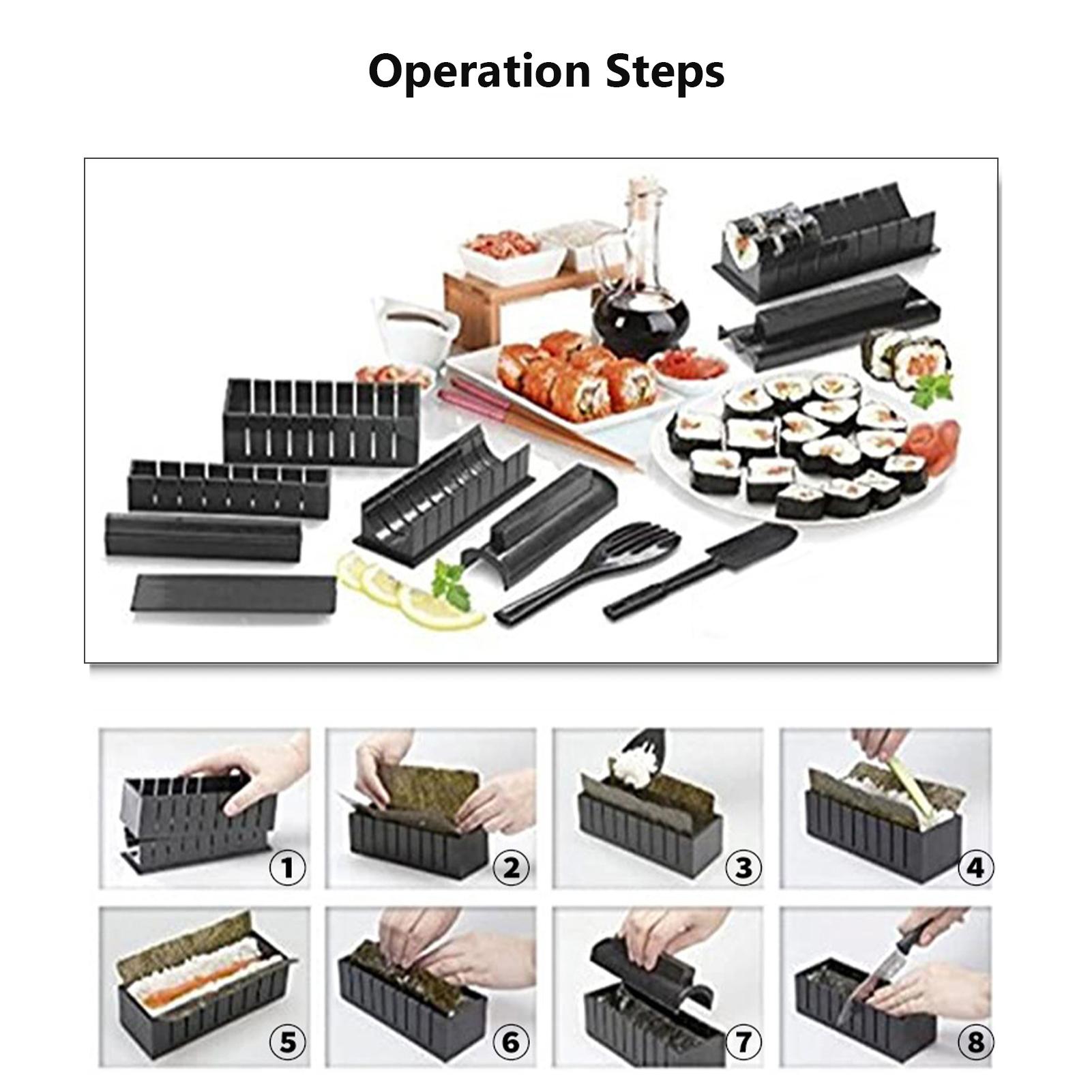 Bộ 10 khuôn làm sushi chống dính cho người mới làm