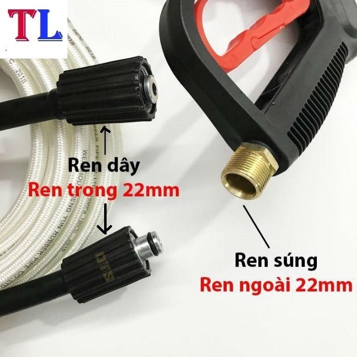 Ống Dây Xịt Rửa Xe Áp Lực Cao 3 Lớp Lõi 10M-15M- 20M-30M