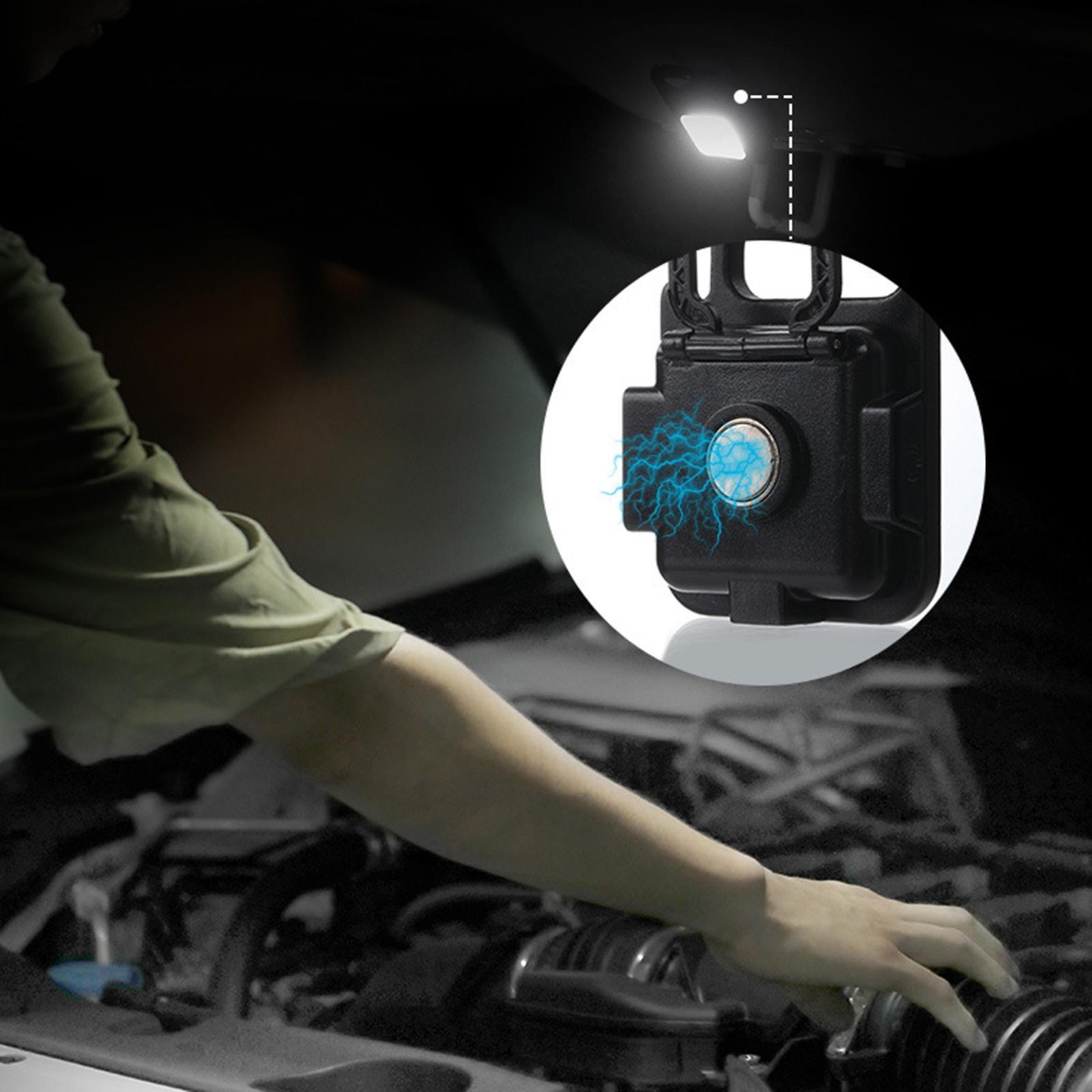 COB Keychain Flashlight Rechargeable for Running Hiking Walking