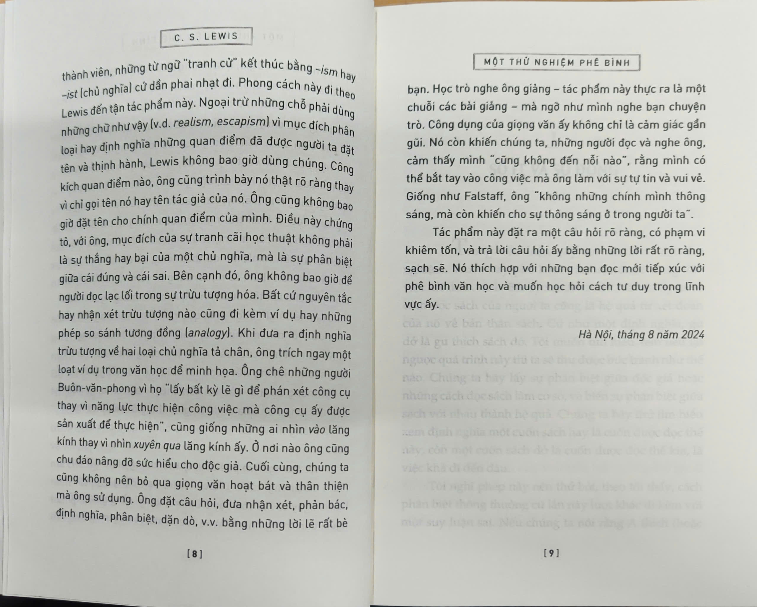 Sách - Một thử nghiệm phê bình (C.S.Lewis) (Nhã Nam Official)