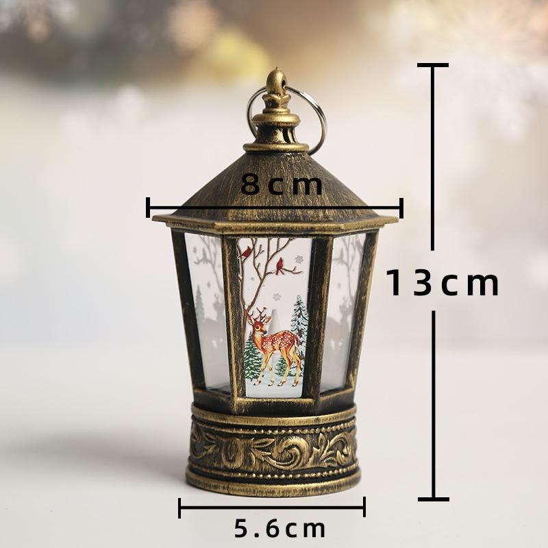 1 Đèn LED Dầu Để Bàn Hình Ông Già Noel / Người Tuyết / Tuần Lộc Trang Trí Tiệc Giáng Sinh