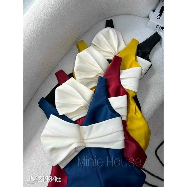 Jum 2 dây phối nơ ngực chất liệu lụa satin siêu xinh