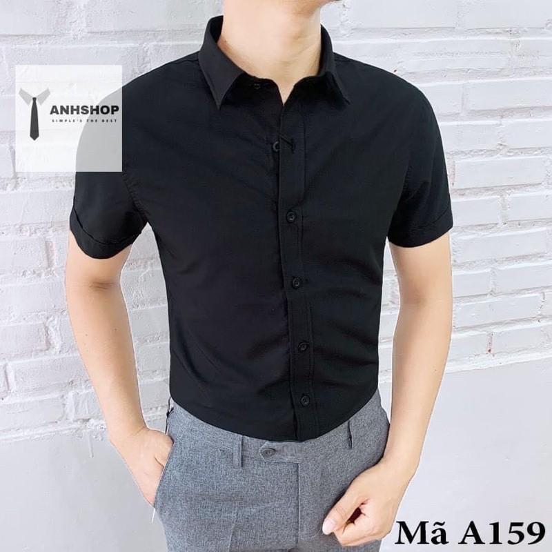 BÁN SỈ SƠ MI NAM NGẮN TAY CHẤT COTTON LỤA K NHĂN NHÀU CHẤT MÁT